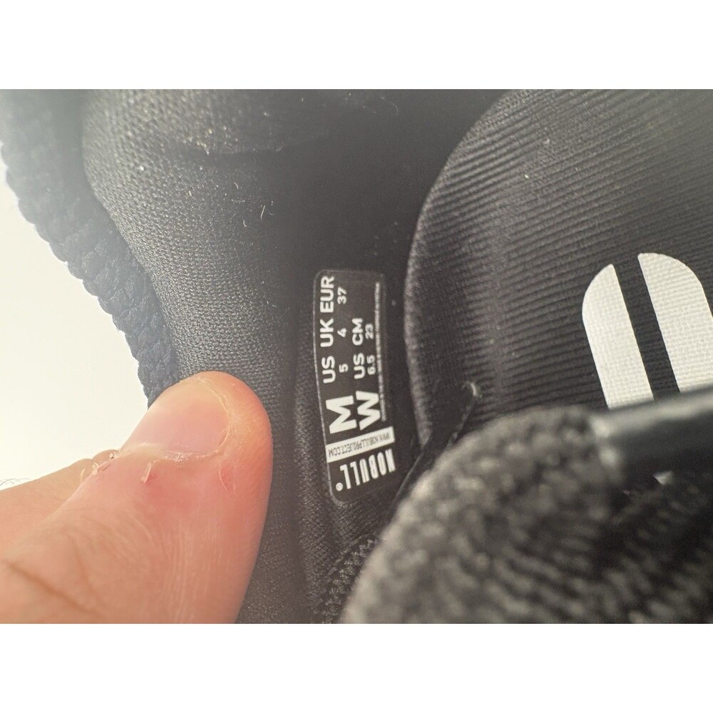 NOBULL Rec Trainer Black Knit Gum Sole Sneakers Women’s 6.5 - Picture 5 of 6